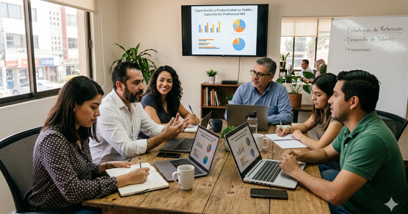 Capacitación laboral en una PyME mexicana para retener talento y mejorar la productividad